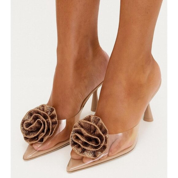 ZARA Embellished Heels NWT - Picture 1 of 13